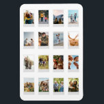 Personalised Instant Film 16 Photo Collage Magnet<br><div class="desc">Create your own photo collage magnet featuring 16 of your favourite pictures in an instant film style frame.</div>