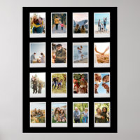 Personalised Instant Film 16 Photo Collage