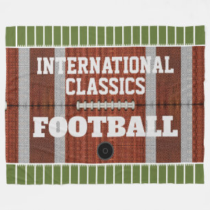 Personalised International Classics Football Fleece Blanket