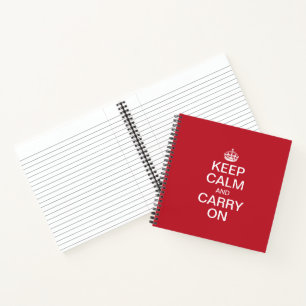 Personalised internet meme KEEP CALM and CARRY ON Notebook