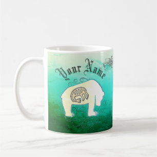 Personalised Inuit Seals and Polar Bear Coffee Mug