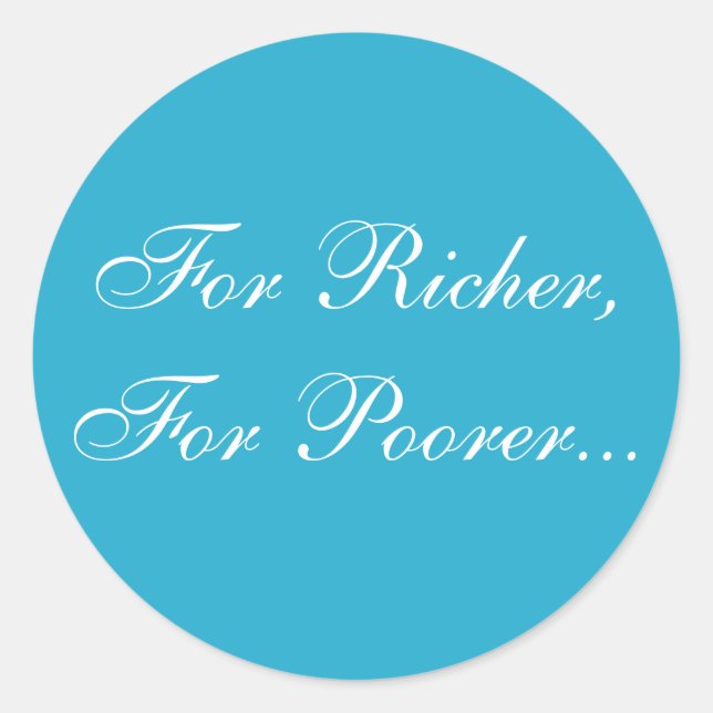 Personalised Invite Pen Ink Blue Classic Round Sticker (Front)