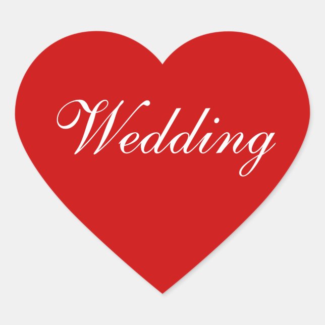 Personalised Invites Balloon Red Heart Sticker (Front)