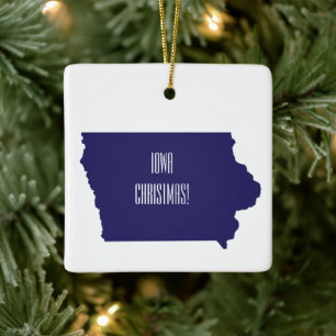 Personalised Iowa Ornament