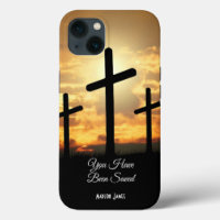 Personalised iPhone 13 Case Christianity Cross