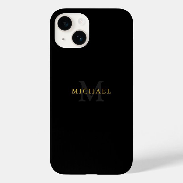 Personalised iPhone 14 Case with Name & Initial (Back)