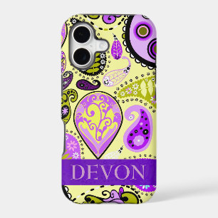 Personalised iPhone 5 Paisley Mobile Device Case