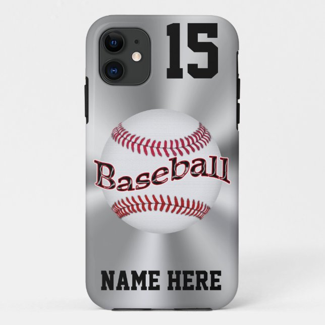 Personalised iPhone 5S Baseball Cases NAME, NUMBER (Back)