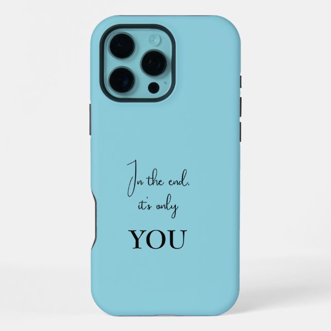 Personalised iPhone Case - Inspirational Quote (Back)