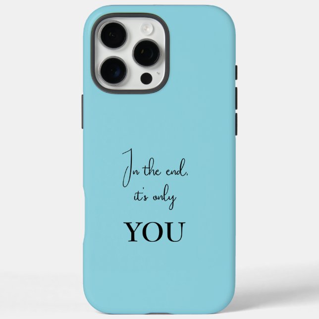 Personalised iPhone Case - Inspirational Quote (Back)