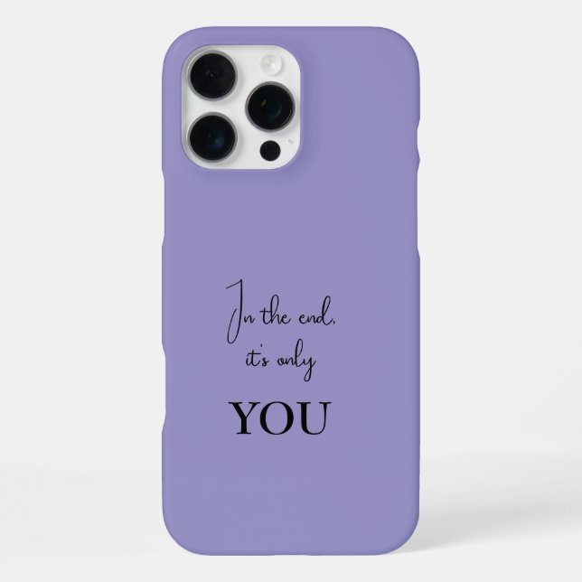 Personalised iPhone Case - Inspirational Quote (Back)