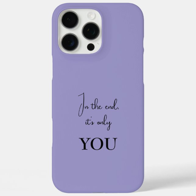 Personalised iPhone Case - Inspirational Quote (Back)