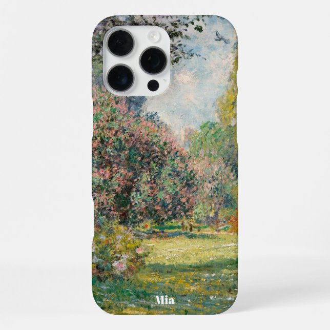 Personalised Iphone Case Monet Art (Back)