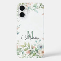 Personalised iPhone Case with Wild Small Flowers