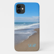 Personalised iPhone / iPad case with beach waves
