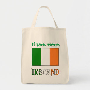 Personalised Ireland Flag Heritage Tote Bag