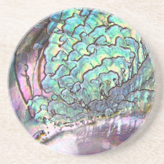 Personalised Iridescent Beautiful Natural Abalone Coaster
