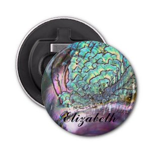 Personalised Iridescent Natural Abalone Name Bottle Opener