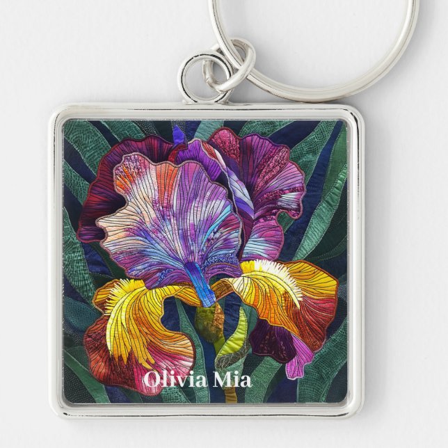 Personalised iris keychain (Front)