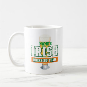 Personalised Irish Drinking Team Frosted Mug