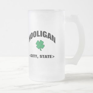 Personalised Irish Hooligan Beer Mug