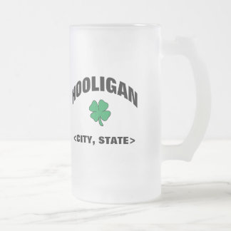 Personalised Irish Hooligan Beer Mug