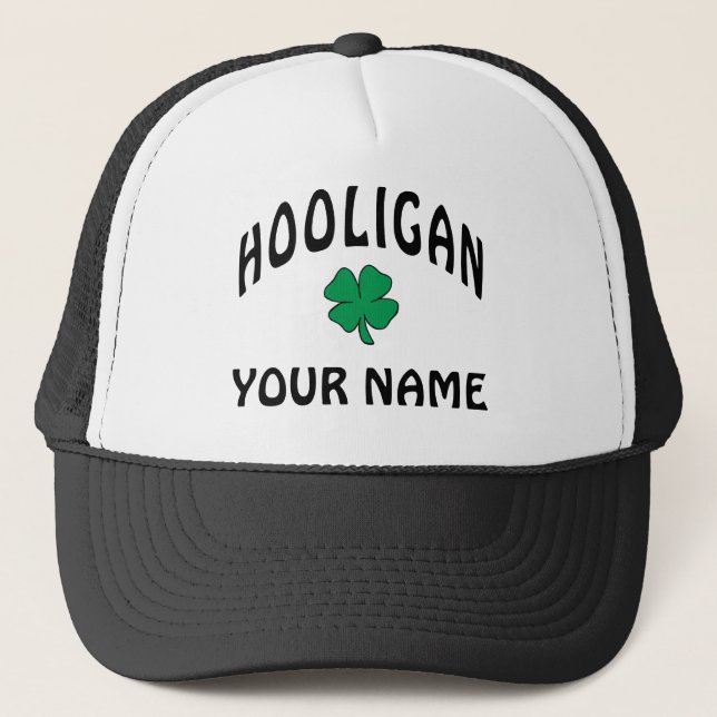 Personalised Irish Hooligan Cap (Front)