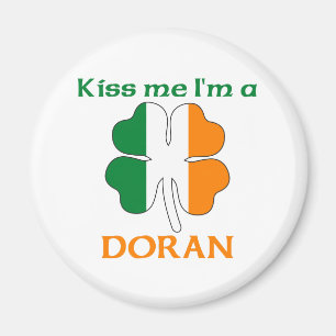 Personalised Irish Kiss Me I'm Doran Magnet