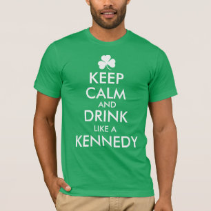 Personalised Irish Name Keep Calm and Drink Like T-Shirt