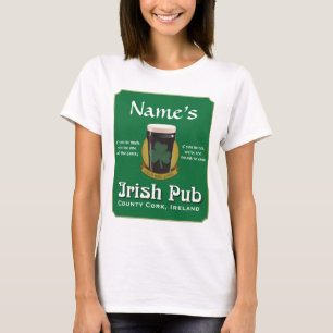 Personalised Irish Pub Babydoll Tee
