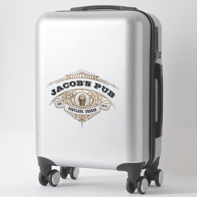 Personalised Irish Pub Extra Large Clear (Suitcase)