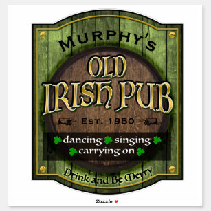 Personalised,  Irish Pub Sign