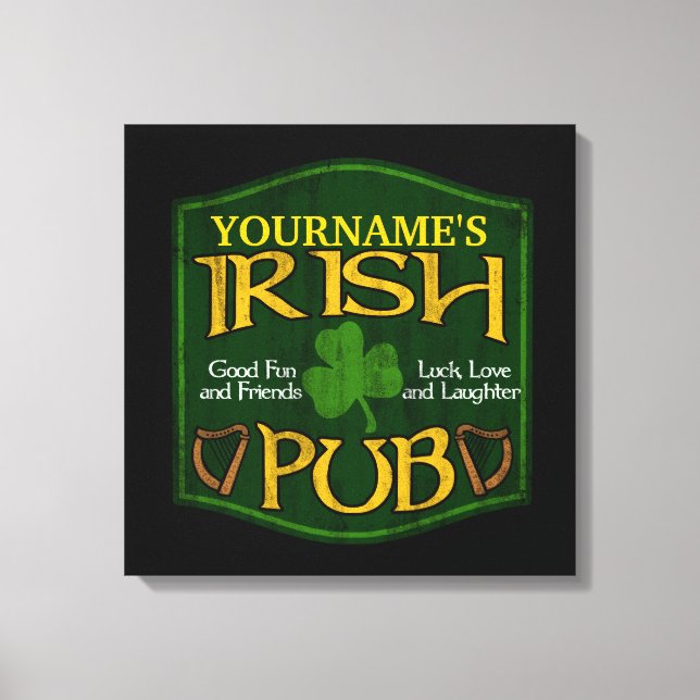 Personalised Irish Pub Sign (Front)