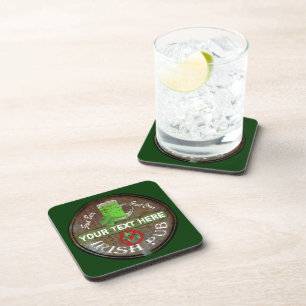 Personalised Irish Pub sign Coaster
