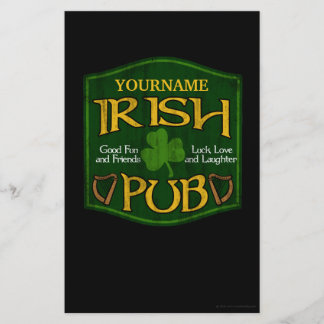 Personalised Irish Pub Sign Flyer