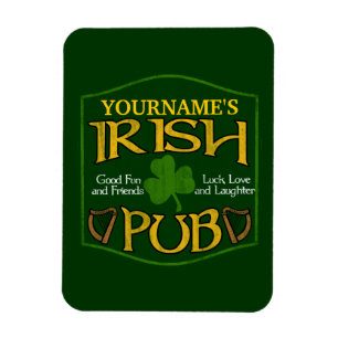 Personalised Irish Pub Sign Magnet
