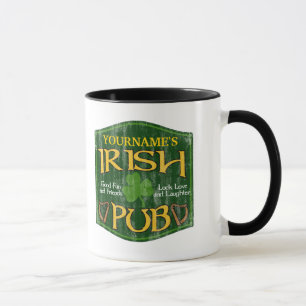 Personalised Irish Pub Sign Mug
