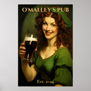 Personalised Irish Pub Sign   St. Patrick's Day