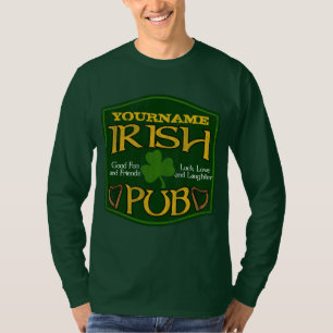 Personalised Irish Pub Sign T-Shirt