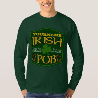 Personalised Irish Pub Sign T-Shirt