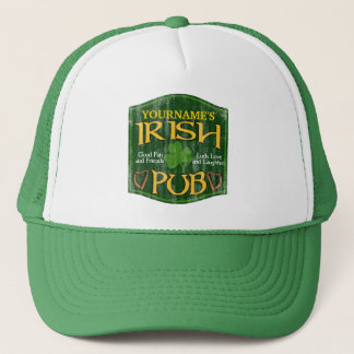 Personalised Irish Pub Sign Trucker Hat
