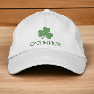 Personalised Irish Shamrock Embroidered Hat