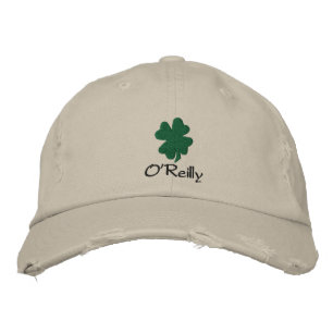 Personalised Irish Shamrock Hat, Baseball Cap