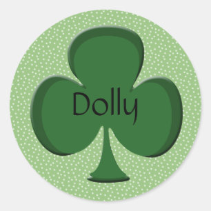Personalised Irish Shamrock Stickers