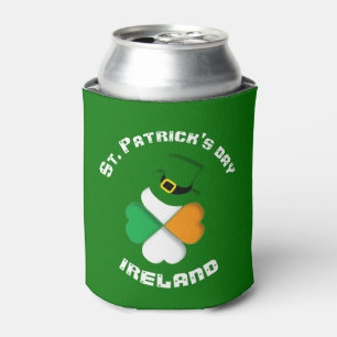 Personalised Irish St. Patrick's Day Green Can Cooler