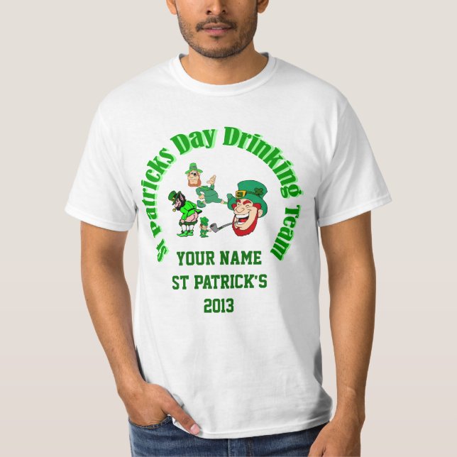 Personalised  Irish St Patrick's day T-Shirt (Front)