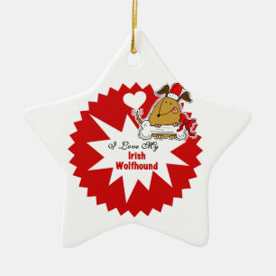 Personalised Irish Wolfhound Keepsake Ornament