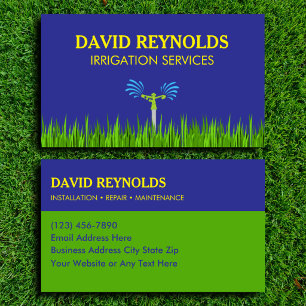 Personalised Irrigation Services Business Card