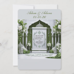 Personalised Islamic Wedding Invitation