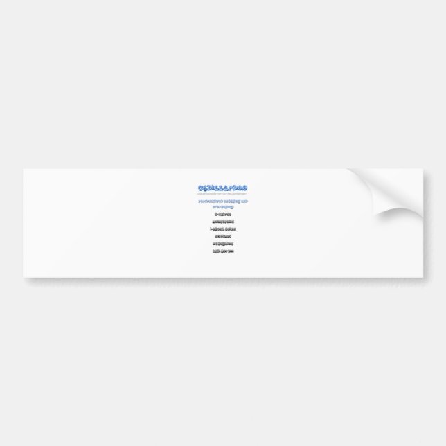 Personalised it!!!!!! bumper sticker (Front)